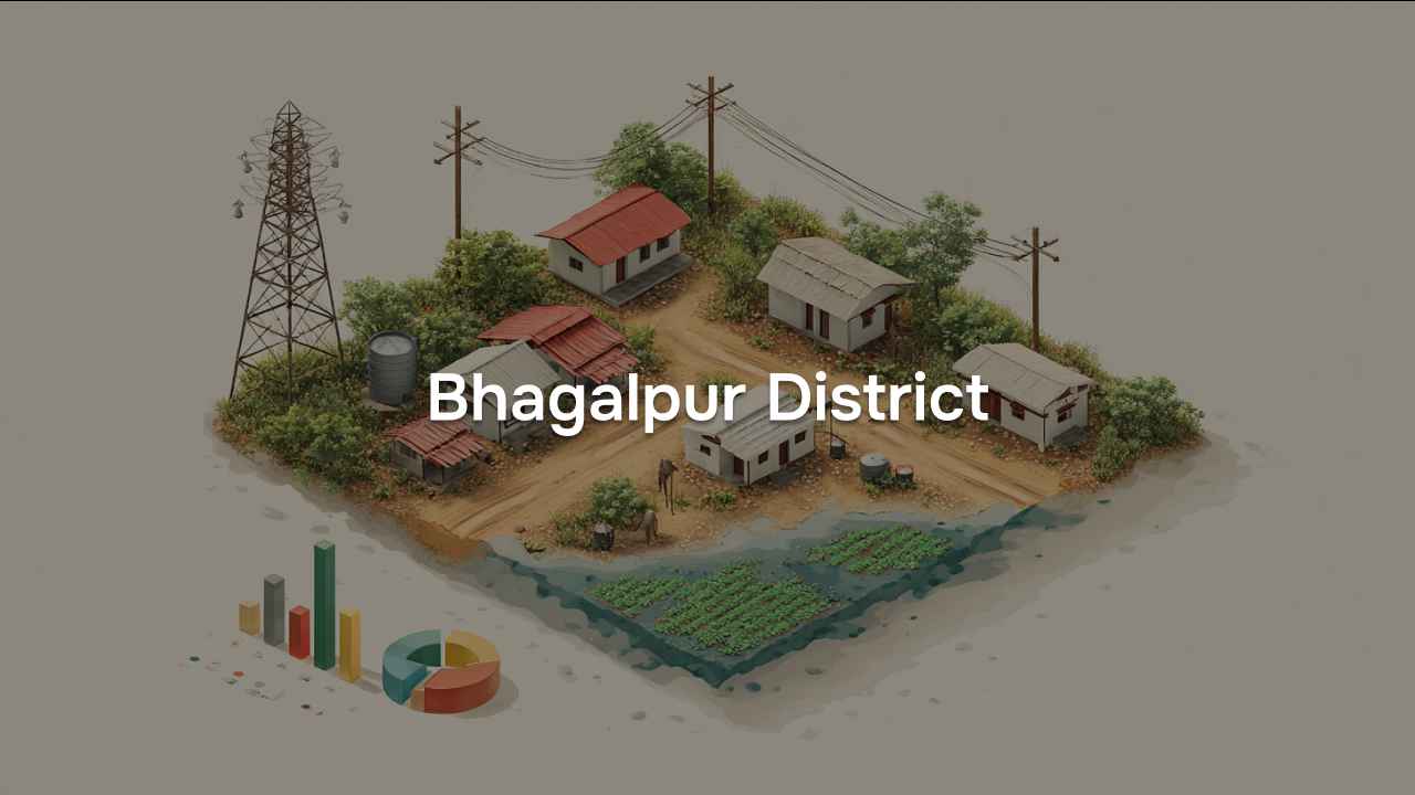 Village Amenities for Bhagalpur District of Bihar, 2011